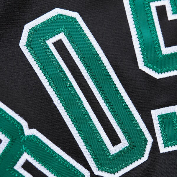 Boston Celtics Black Lightweight Satin Raglan Full-Snap Jacket