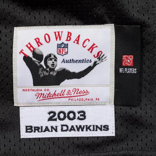 Brian Dawkins Philadelphia Eagles Black 2003 Authentic Alternate Jersey