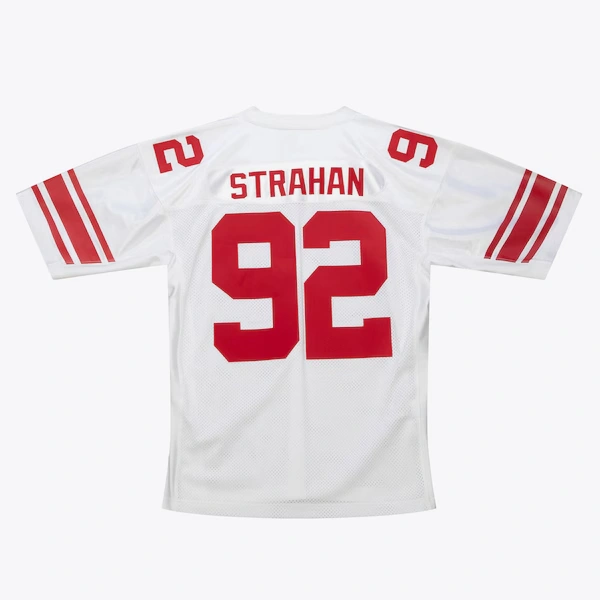 Michael Strahan New York Giants White 2007 Super Bowl XLII Authentic Jersey 3 Michael Strahan New York Giants White 2007 Super Bowl XLII Authentic Jersey