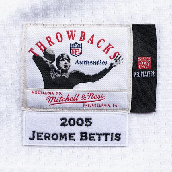Jerome Bettis Pittsburgh Steelers 2005 White Authentic Jersey 4 Jerome Bettis Pittsburgh Steelers 2005 White Authentic Jersey
