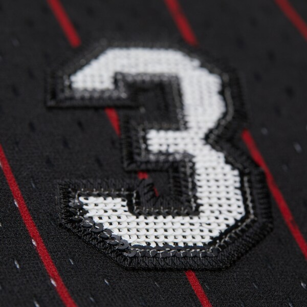 Women's Dwyane Wade Miami Heat Red M&N x DANNIJO Cropped Basketball Jersey 4 Women's Dwyane Wade Miami Heat Red M&N x DANNIJO Cropped Basketball Jersey