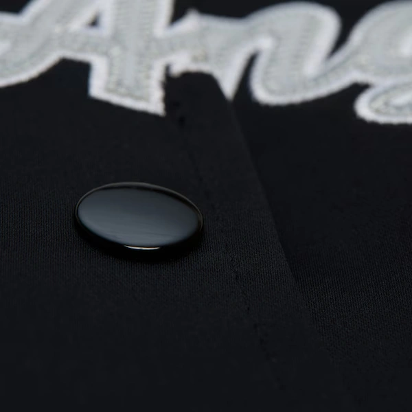 Women's Los Angeles Raiders Black Vintage Satin Full-Snap Jacket