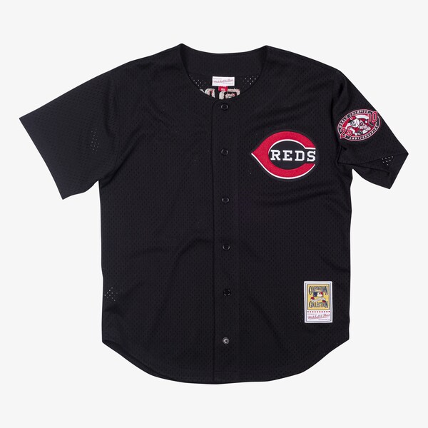 Barry Larkin Cincinnati Reds Black 2000 Authentic Player Batting Practice Jersey