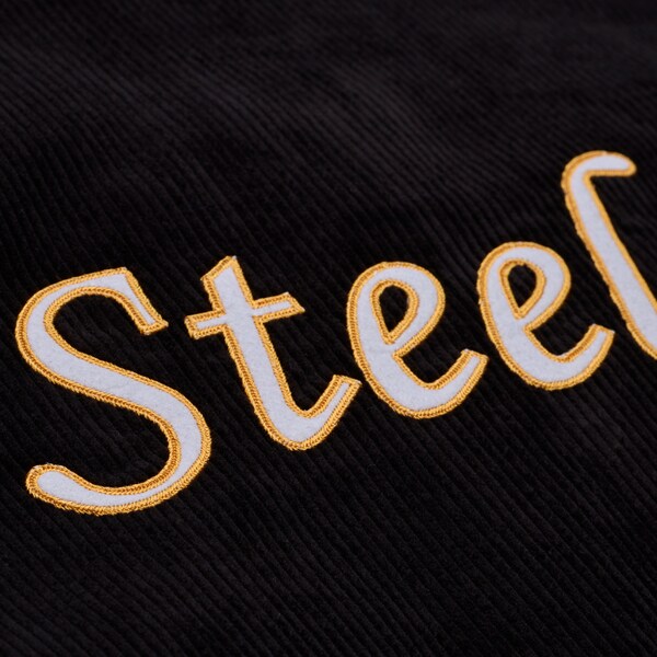 Pittsburgh Steelers Black Off the Bus Corduroy Coaches Full-Snap Jacket 7 Pittsburgh Steelers Black Off the Bus Corduroy Coaches Full-Snap Jacket