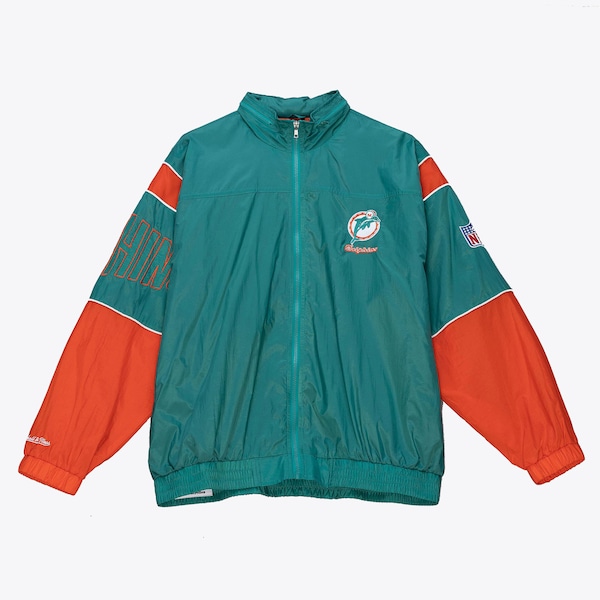 Miami Dolphins Aqua Authentic Full-Zip Sideline Jacket