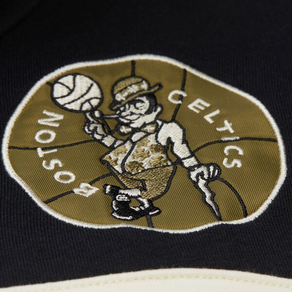 Boston Celtics Olive Head Coach Vintage Pullover Hoodie