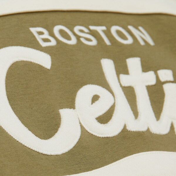 Boston Celtics Olive Head Coach Vintage Pullover Hoodie