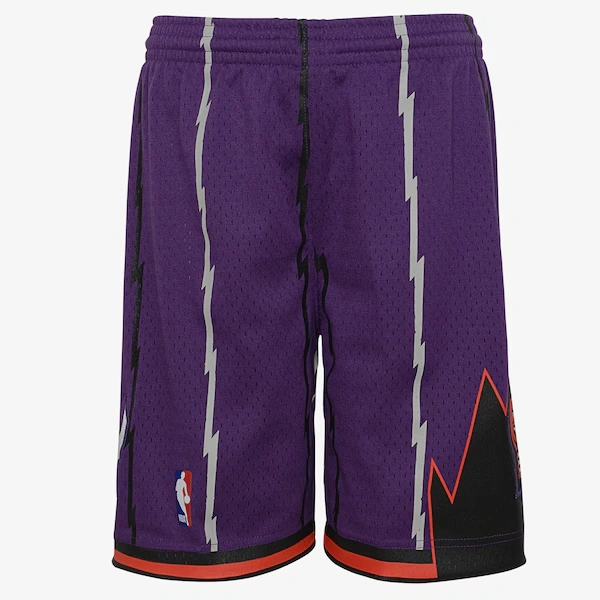 Youth Toronto Raptors 1998-99 Purple Road Swingman Shorts