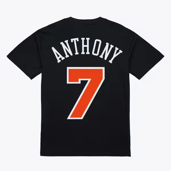 Carmelo Anthony New York Knicks Black Ultimate Player Name & Number T-Shirt