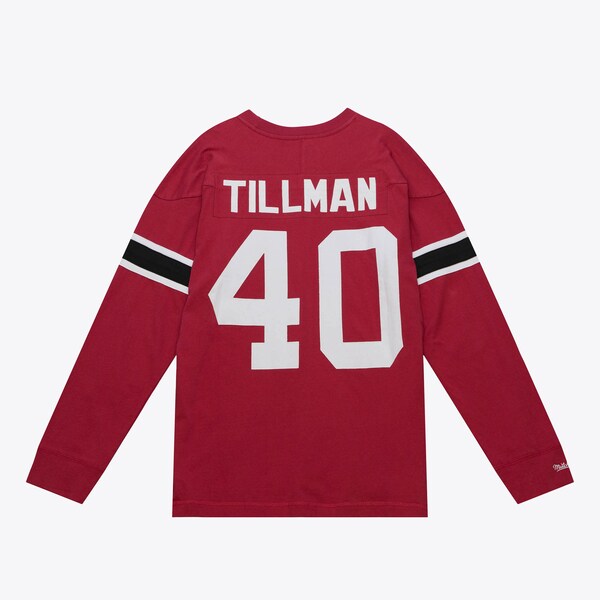 Pat Tillman Arizona Cardinals Cardinal Retired Player Name & Number Long Sleeve T-Shirt