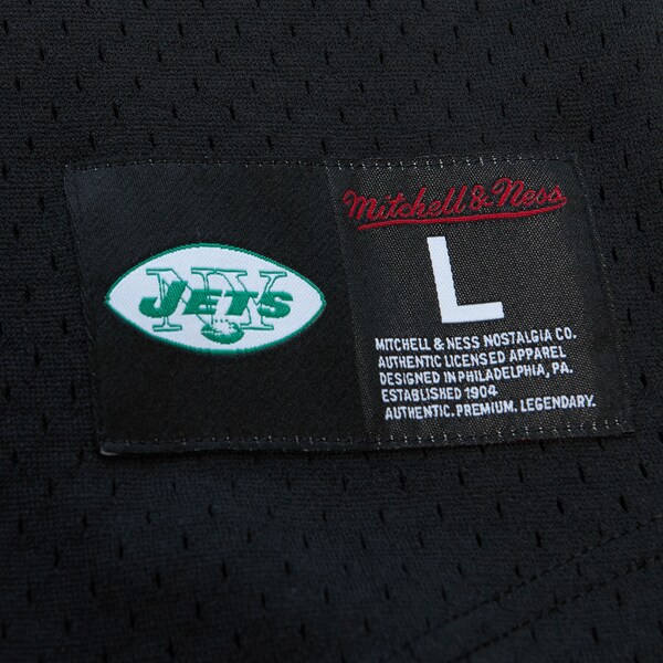 Joe Namath New York Jets Black Retired Player Name & Number Mesh T-Shirt