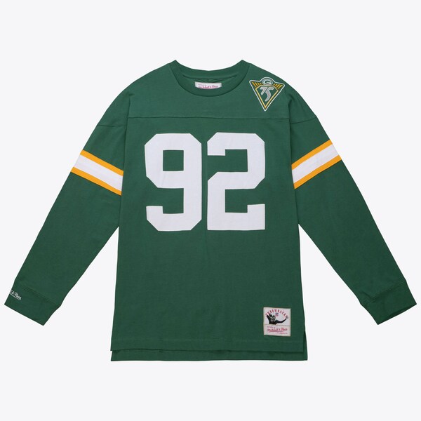 Reggie White Green Bay Packers Green Retired Player Name & Number Long Sleeve T-Shirt