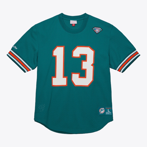 Dan Marino Miami Dolphins Aqua Retired Player Name & Number Mesh T-Shirt