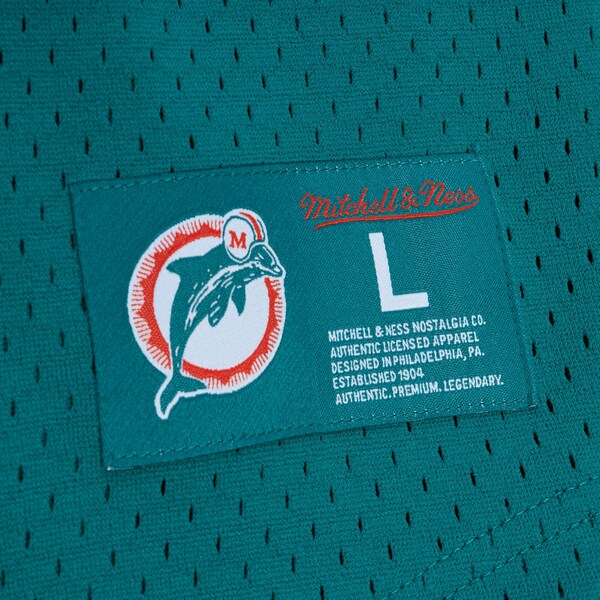 Dan Marino Miami Dolphins Aqua Retired Player Name & Number Mesh T-Shirt 5 Dan Marino Miami Dolphins Aqua Retired Player Name & Number Mesh T-Shirt
