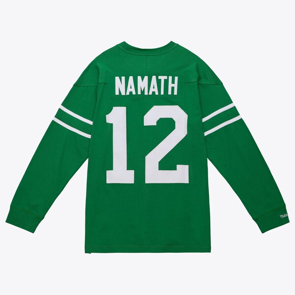 Joe Namath New York Jets Kelly Green Retired Player Name & Number Long Sleeve T-Shirt