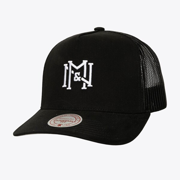 M&N Black Icon Trucker Adjustable Hat