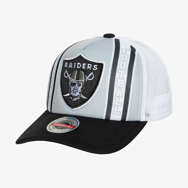 Oakland Raiders Silver Raiders Retro Trucker Adjustable Hat