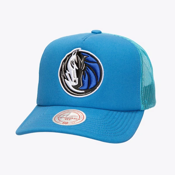 Dallas Mavericks Blue Core Evergreen Trucker Adjustable Hat
