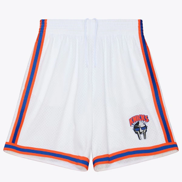 New York Knicks M&N x MF DOOM White Swingman Fashion Shorts