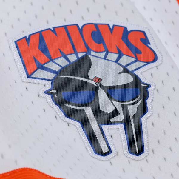 New York Knicks M&N x MF DOOM White Swingman Fashion Shorts