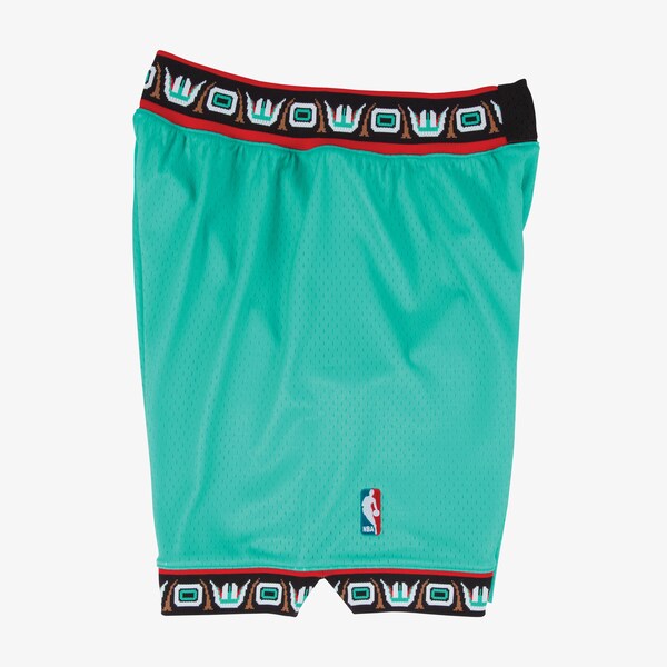 Vancouver Grizzlies Turquoise 1995-96 Authentic Shorts 3 Vancouver Grizzlies Turquoise 1995-96 Authentic Shorts
