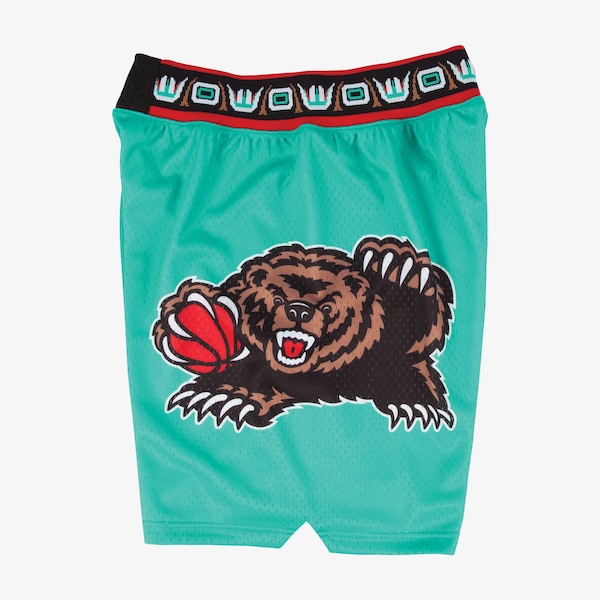 Vancouver Grizzlies Turquoise 1995-96 Authentic Shorts 4 Vancouver Grizzlies Turquoise 1995-96 Authentic Shorts