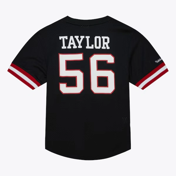 Lawrence Taylor New York Giants Black Retired Player Name & Number Mesh T-Shirt 3 Lawrence Taylor New York Giants Black Retired Player Name & Number Mesh T-Shirt