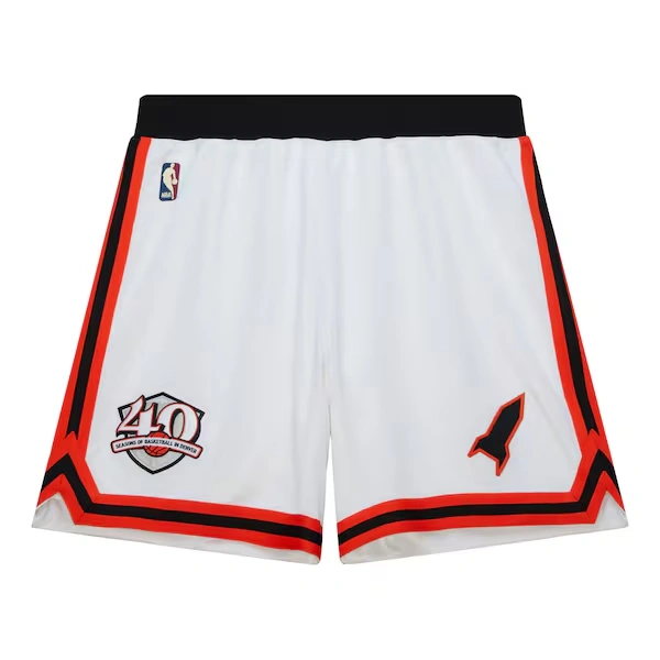 Denver Nuggets 2006-07 White Authentic Basketball Shorts