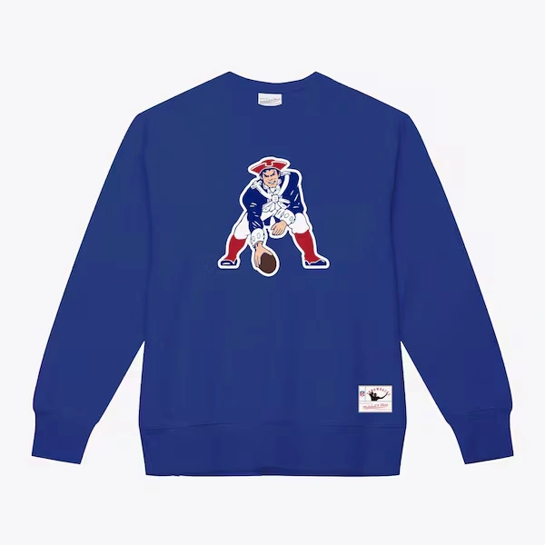 New England Patriots Royal Team Basic Pullover Sweatshirt
