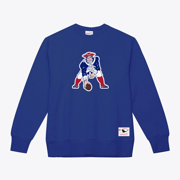 New England Patriots Royal Team Basic Pullover Sweatshirt