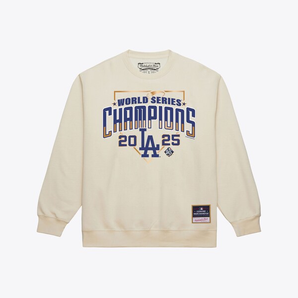 Los Angeles Dodgers Cream 2025 World Series Champions Crewneck Sweatshirt