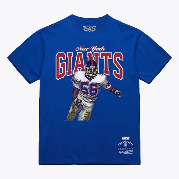 Lawrence Taylor New York Giants Royal Sideline Series Player T-Shirt