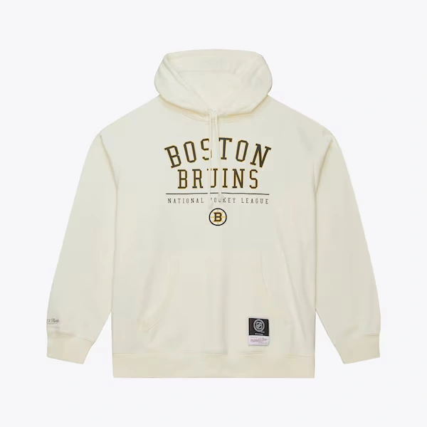 Boston Bruins Cream Walk-Off Fleece Hoodie
