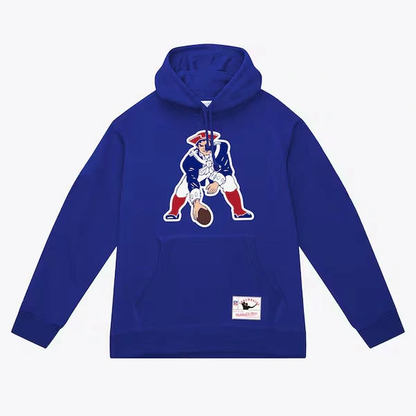 New England Patriots Royal Basic Logo Pullover Hoodie