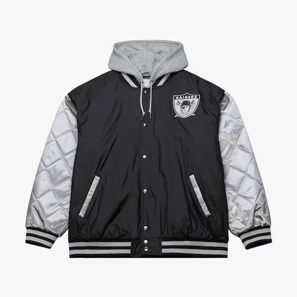 Oakland Raiders Black/Silver Diamond Fusion Full-Zip Jacket