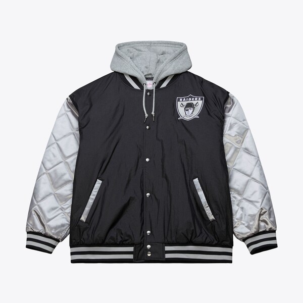 Oakland Raiders Black/Silver Diamond Fusion Full-Zip Jacket