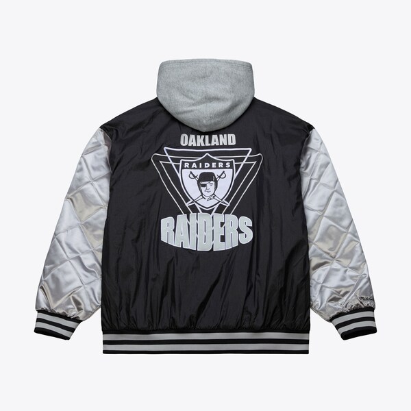 Oakland Raiders Black/Silver Diamond Fusion Full-Zip Jacket