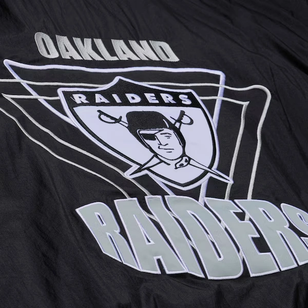 Oakland Raiders Black/Silver Diamond Fusion Full-Zip Jacket