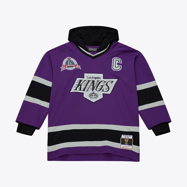 Los Angeles Kings M&N x Just Don Purple/Black Jersey Hoodie