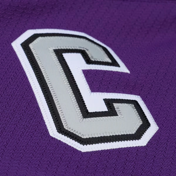 Los Angeles Kings M&N x Just Don Purple/Black Jersey Hoodie 4 Los Angeles Kings M&N x Just Don Purple/Black Jersey Hoodie