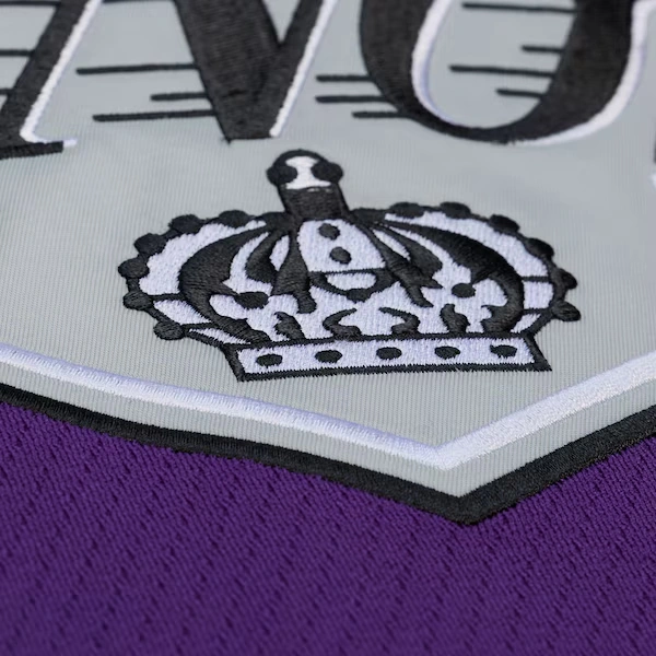 Los Angeles Kings M&N x Just Don Purple/Black Jersey Hoodie 8 Los Angeles Kings M&N x Just Don Purple/Black Jersey Hoodie