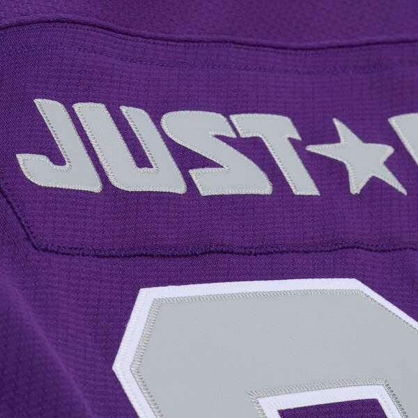 Los Angeles Kings M&N x Just Don Purple/Black Jersey Hoodie 9 Los Angeles Kings M&N x Just Don Purple/Black Jersey Hoodie