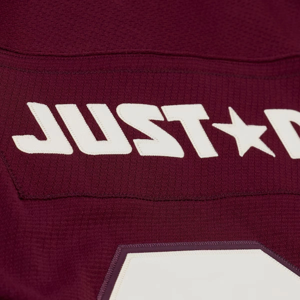 Detroit Red Wings M&N x Just Don Maroon/Cream Jersey Hoodie 9 Detroit Red Wings M&N x Just Don Maroon/Cream Jersey Hoodie