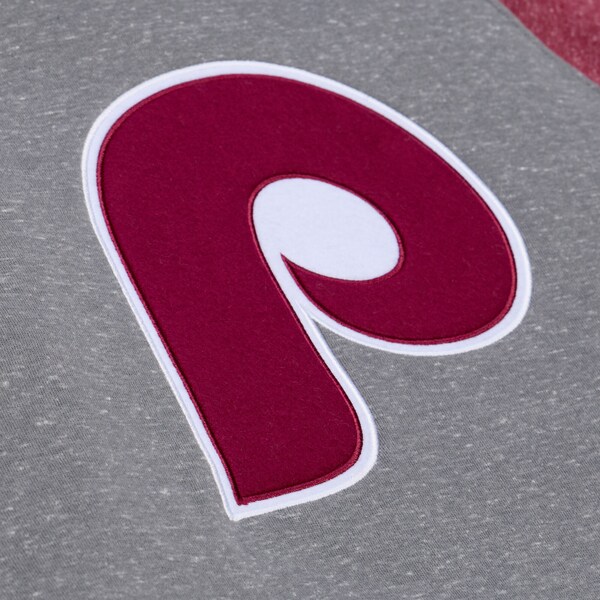 Philadelphia Phillies Gray/Burgundy Winning Streak Fleece Hoodie