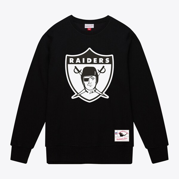 Oakland Raiders Black Gridiron Classics Team Basic Pullover Sweatshirt