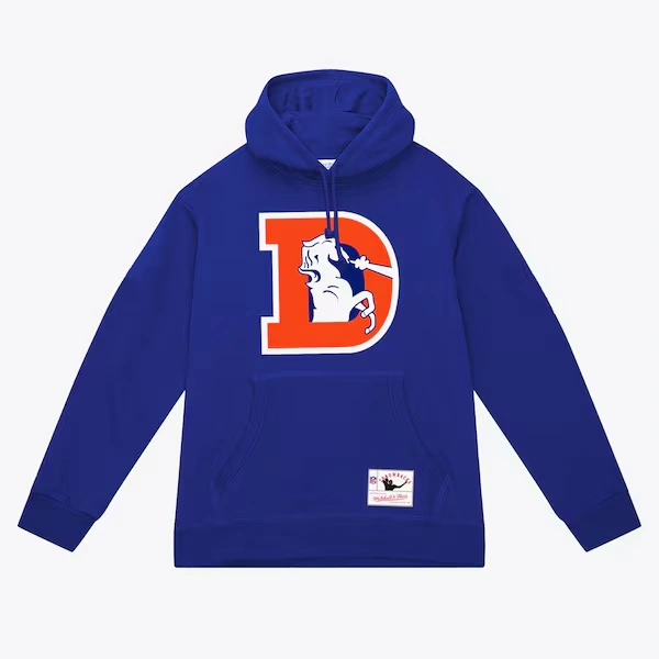 Denver Broncos Royal Basic Logo Pullover Hoodie