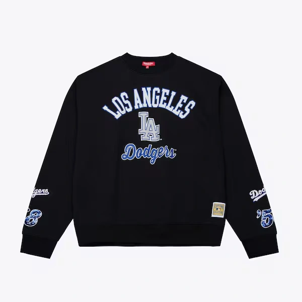 Women's Los Angeles Dodgers Black Premium Fleece Sweatshirt