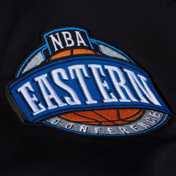 New York Knicks Black Walk the Tunnel Hooded Satin Bomber Full-Zip Jacket 5 New York Knicks Black Walk the Tunnel Hooded Satin Bomber Full-Zip Jacket