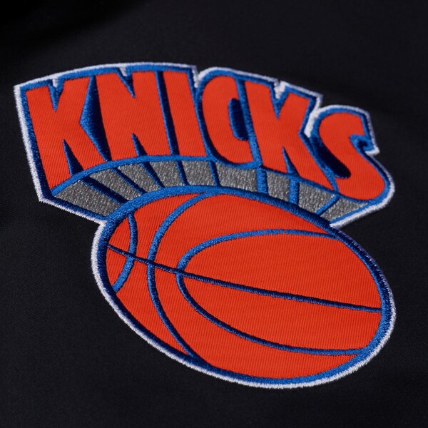 New York Knicks Black Walk the Tunnel Hooded Satin Bomber Full-Zip Jacket 6 New York Knicks Black Walk the Tunnel Hooded Satin Bomber Full-Zip Jacket