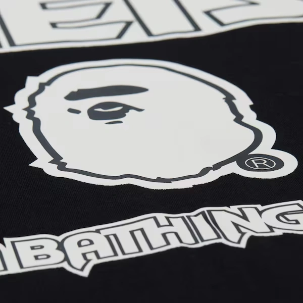 New Jersey Nets Black M&N x BAPE T-Shirt 4 New Jersey Nets Black M&N x BAPE T-Shirt